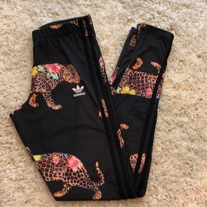 ADIDAS leopard floral leggings